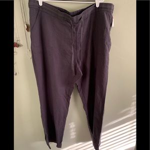 Caslon Linen Blend Drawstring Pants